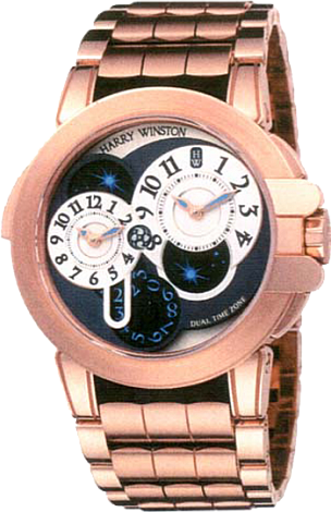 Review Replica Harry Winston Ocean Dual Time 400 / MATZ44RRC.W watch - Click Image to Close